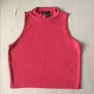 Coral crop top